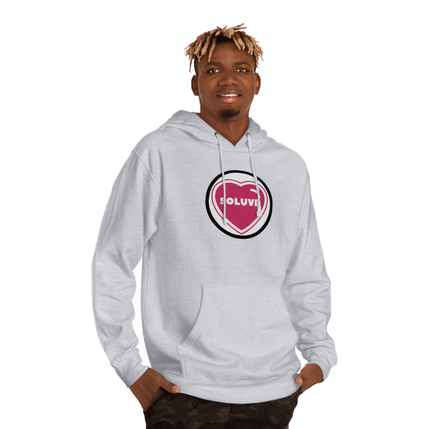 Soluvd Unisex Hooded Logo One Sweatshirt