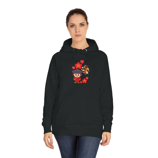 Soluvd Unisex Fleece Dragon Girl Hoodie