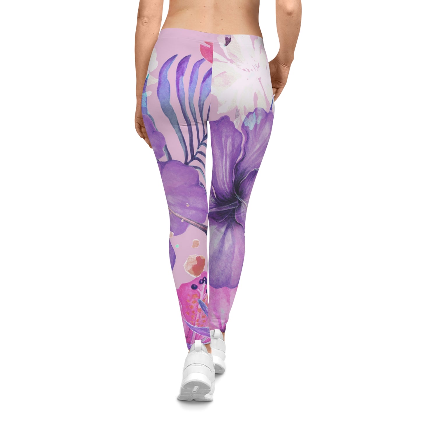 Soluvd Purple Vacay Women's Casual Leggings