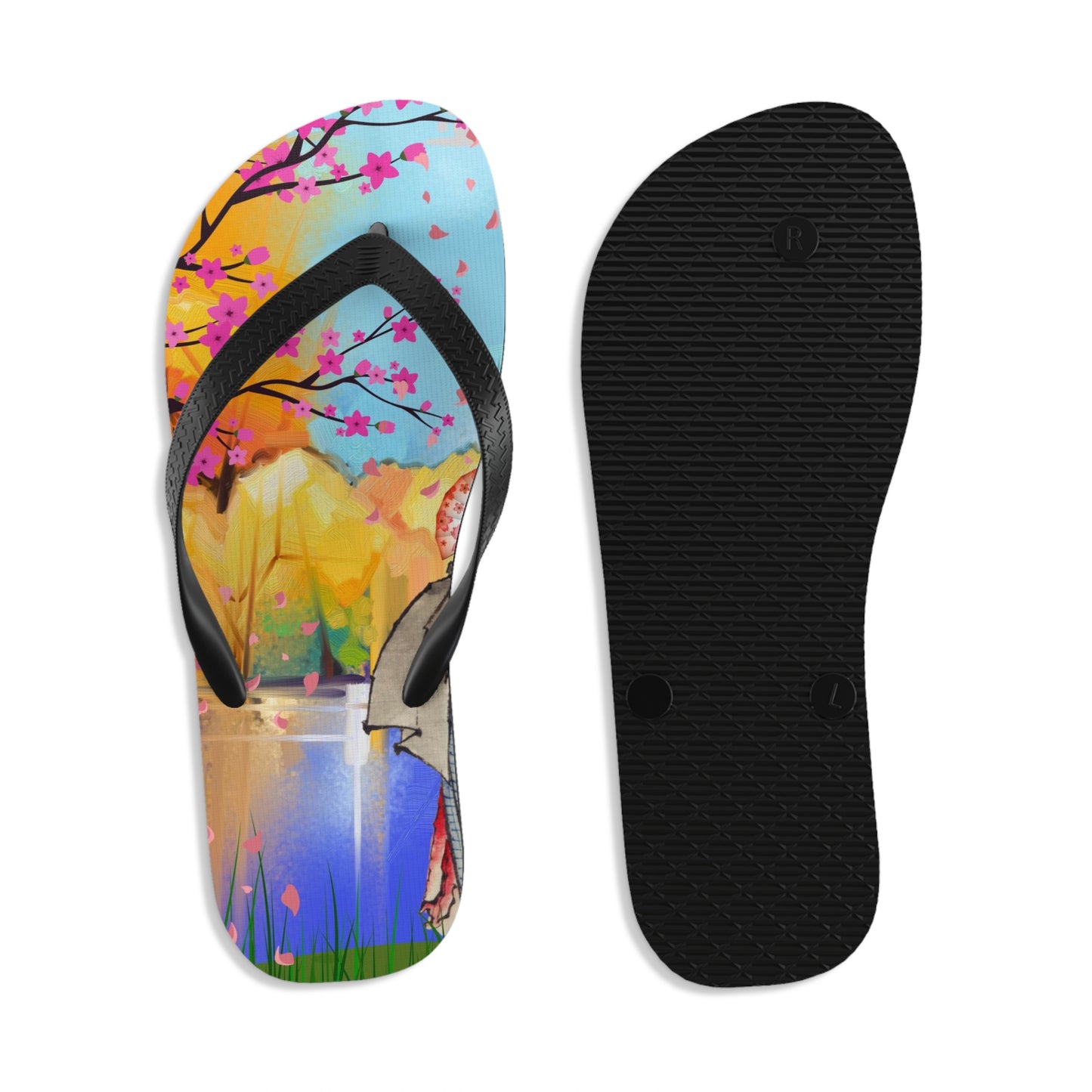 Soluvd Unisex Flip-Flops GeishaLuv