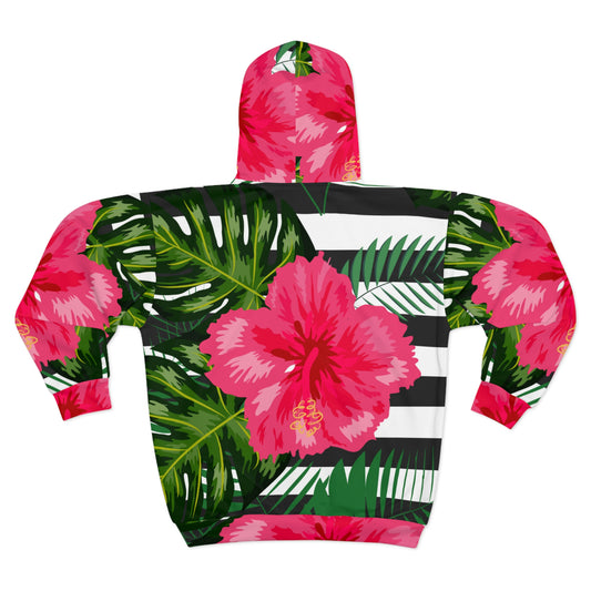 Soluvd Island Flower Unisex Zip Hoodie