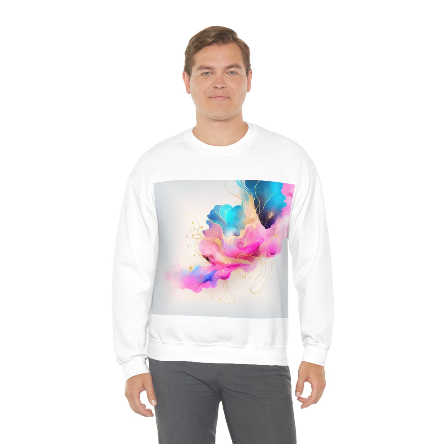 Soluvd Unisex Heavy Blend™ Crewneck Sweatshirt Alcohol Ink