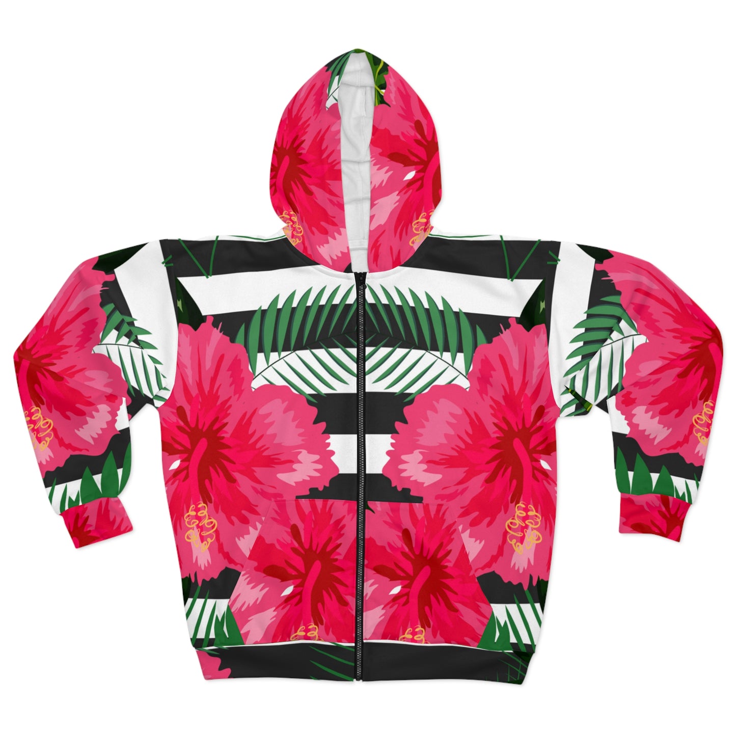 Soluvd Island Flower Unisex Zip Hoodie