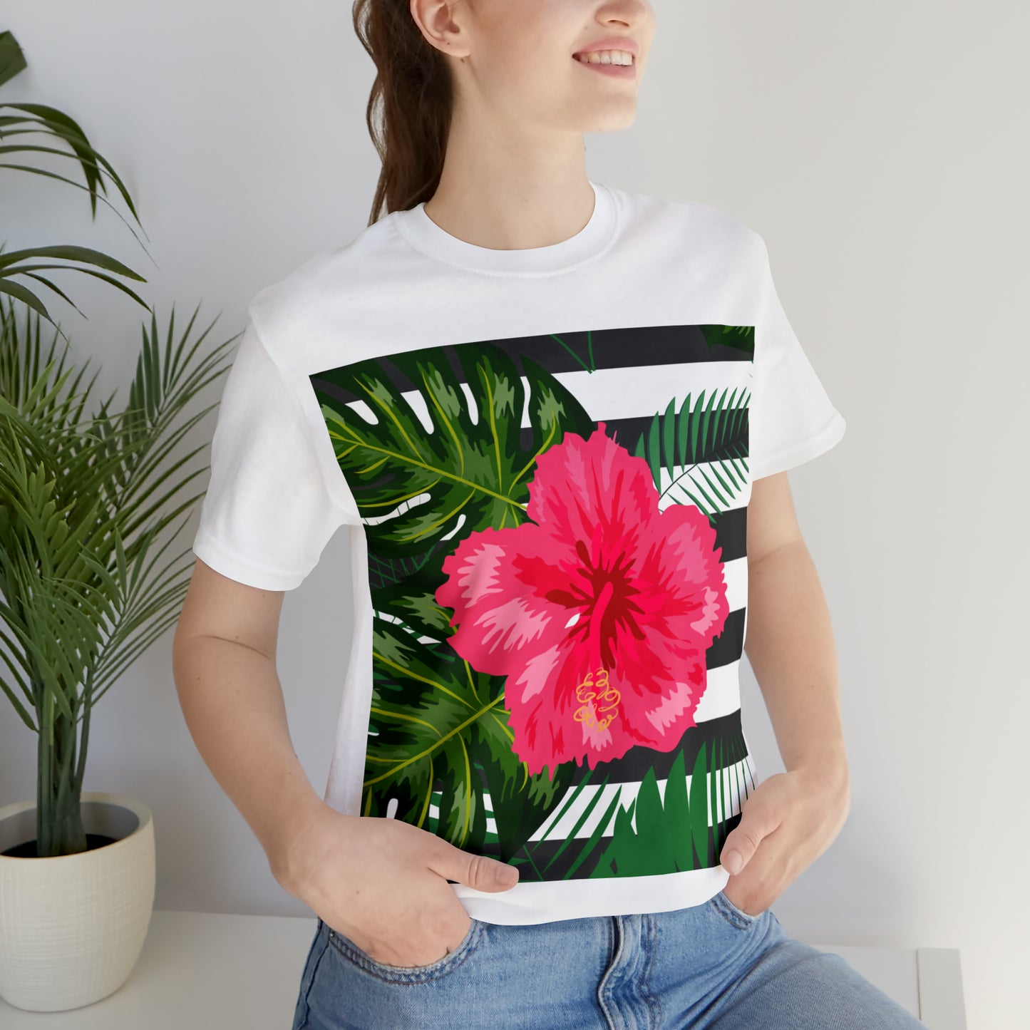 Soluvd Island Flower Unisex Jersey Short Sleeve Tee
