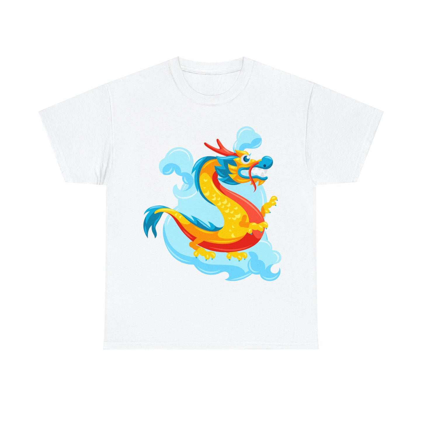 Soluvd Unisex Heavy Cotton Yellow DragonTee