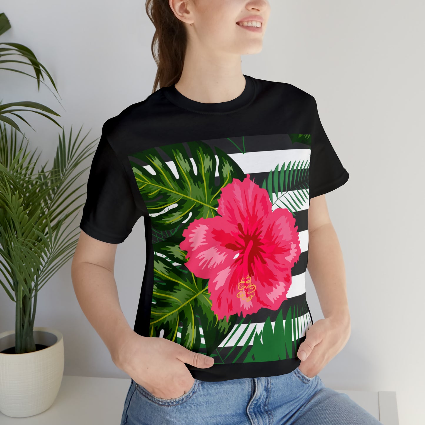 Soluvd Island Flower Unisex Jersey Short Sleeve Tee