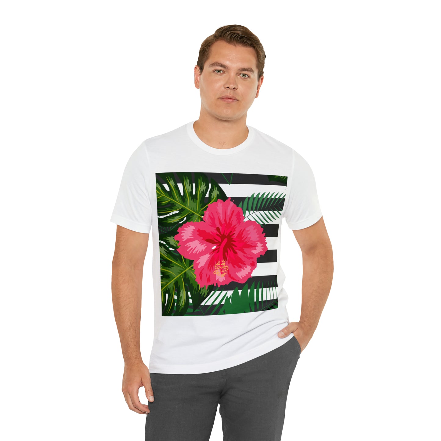 Soluvd Island Flower Unisex Jersey Short Sleeve Tee