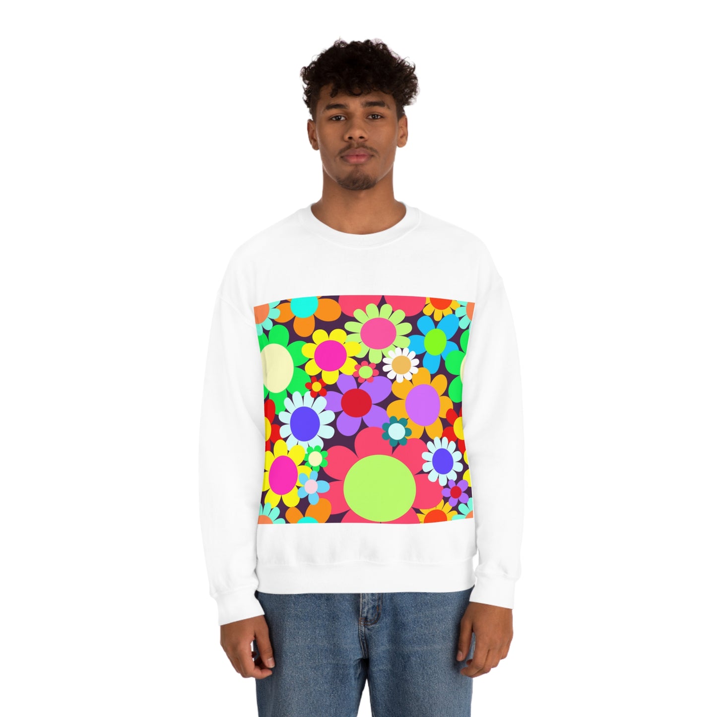 Soluvd Unisex Heavy Blend™ Crewneck Sweatshirt Happy Day