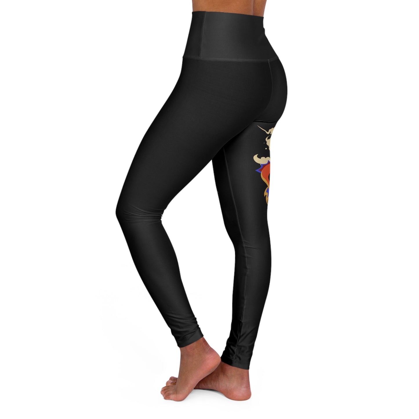 Soluvd High Waisted Dragon Yoga Leggings (AOP)