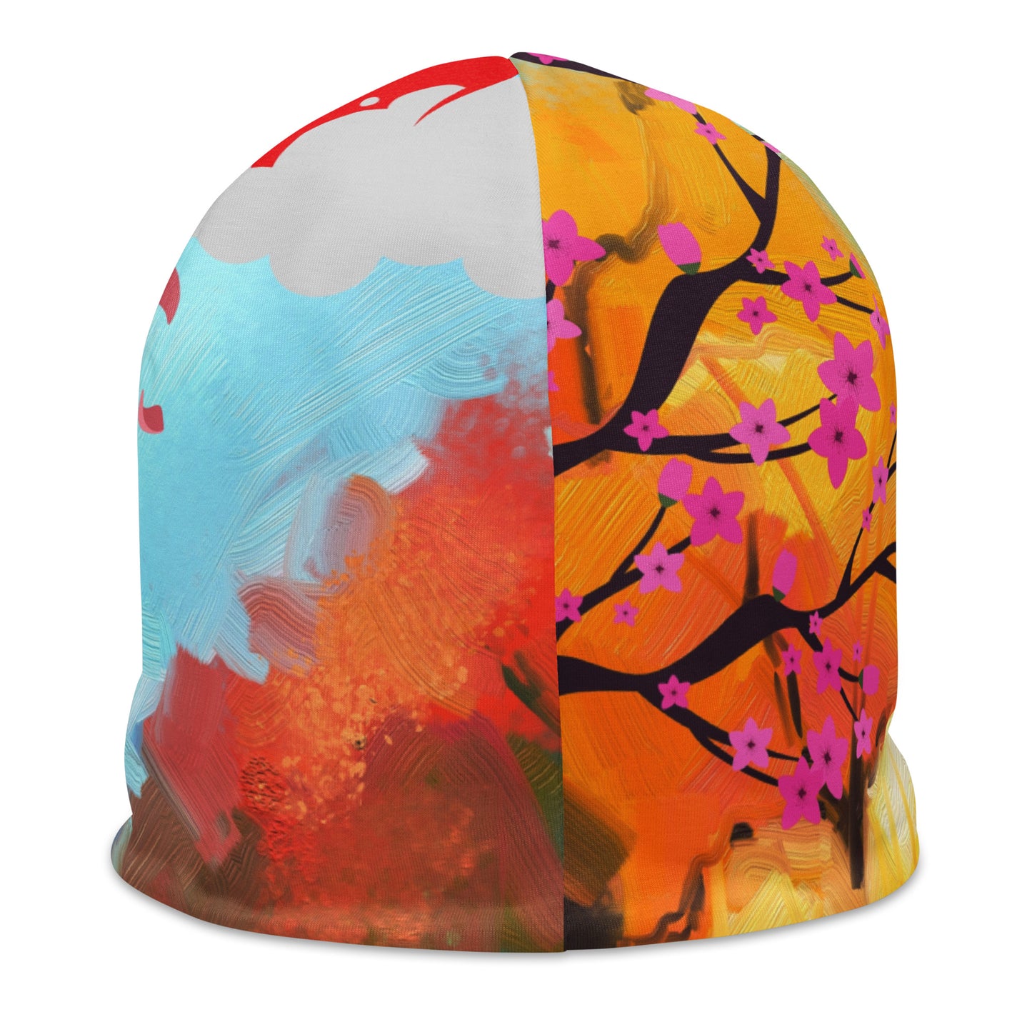 Asian Beauty All-Over Print Beanie