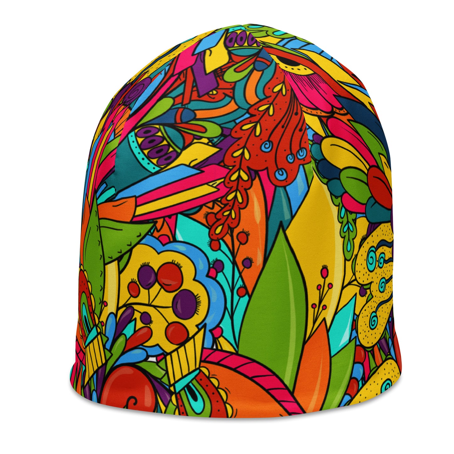 Beanie with Hippie Paisley Print