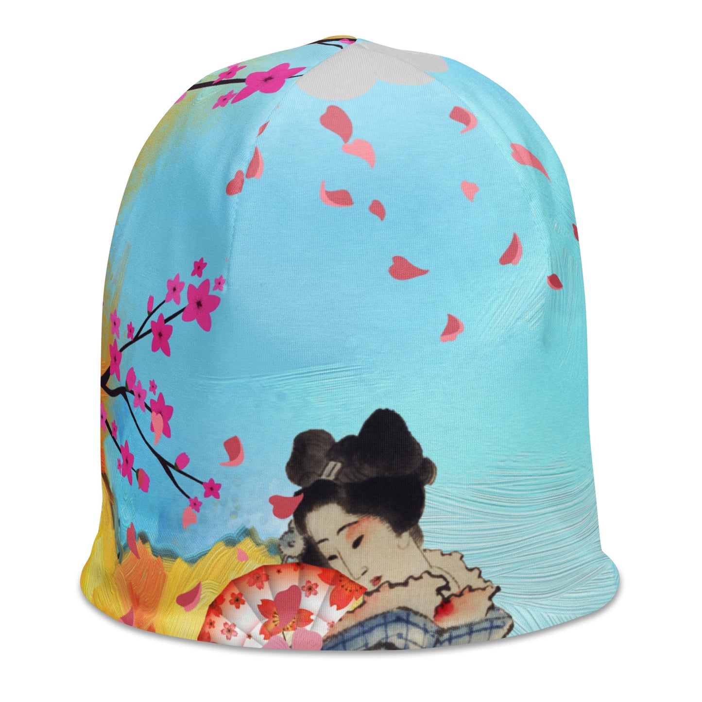 Asian Beauty All-Over Print Beanie