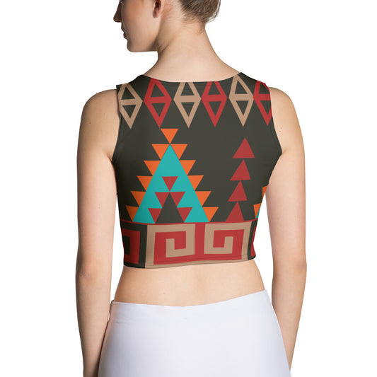 Crop Top with Mayan Print