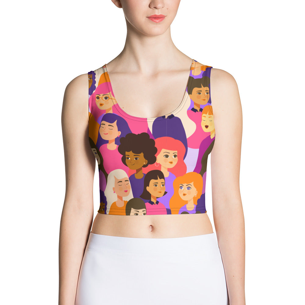 Crop Top with Pink Ladies Print