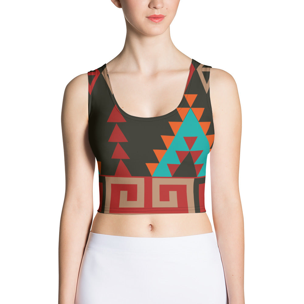 Crop Top with Mayan Print