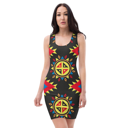 Sublimation Cut & Sew Dress with Aztec Print