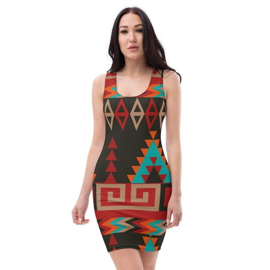 Sublimation Cut & Sew Dress with Mayan Print