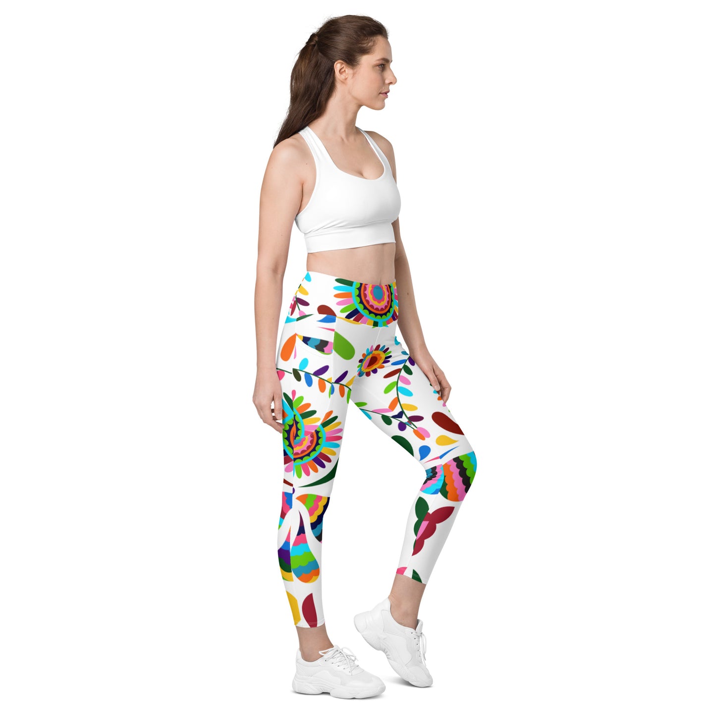 Leggings with pockets with Sunny Days Print