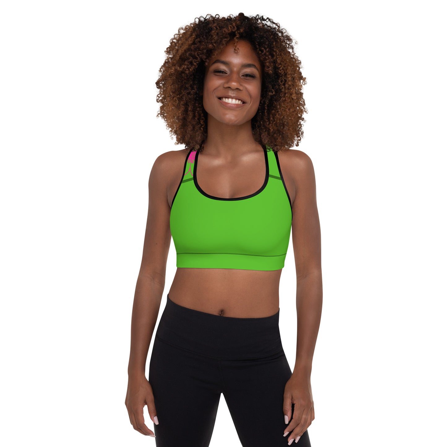 Green Luv Padded Sports Bra