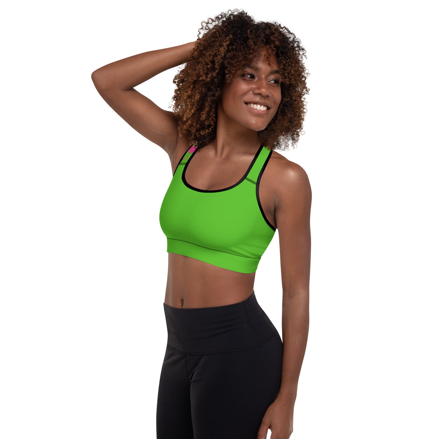 Green Luv Padded Sports Bra