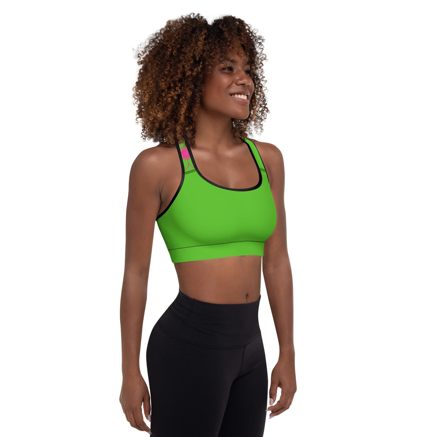 Green Luv Padded Sports Bra