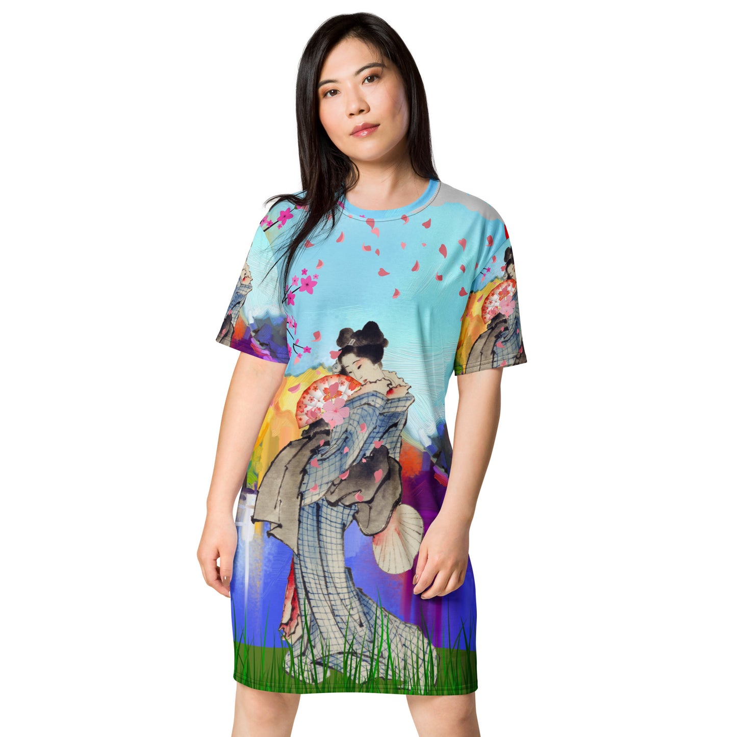 Asian Beauty T-shirt dress