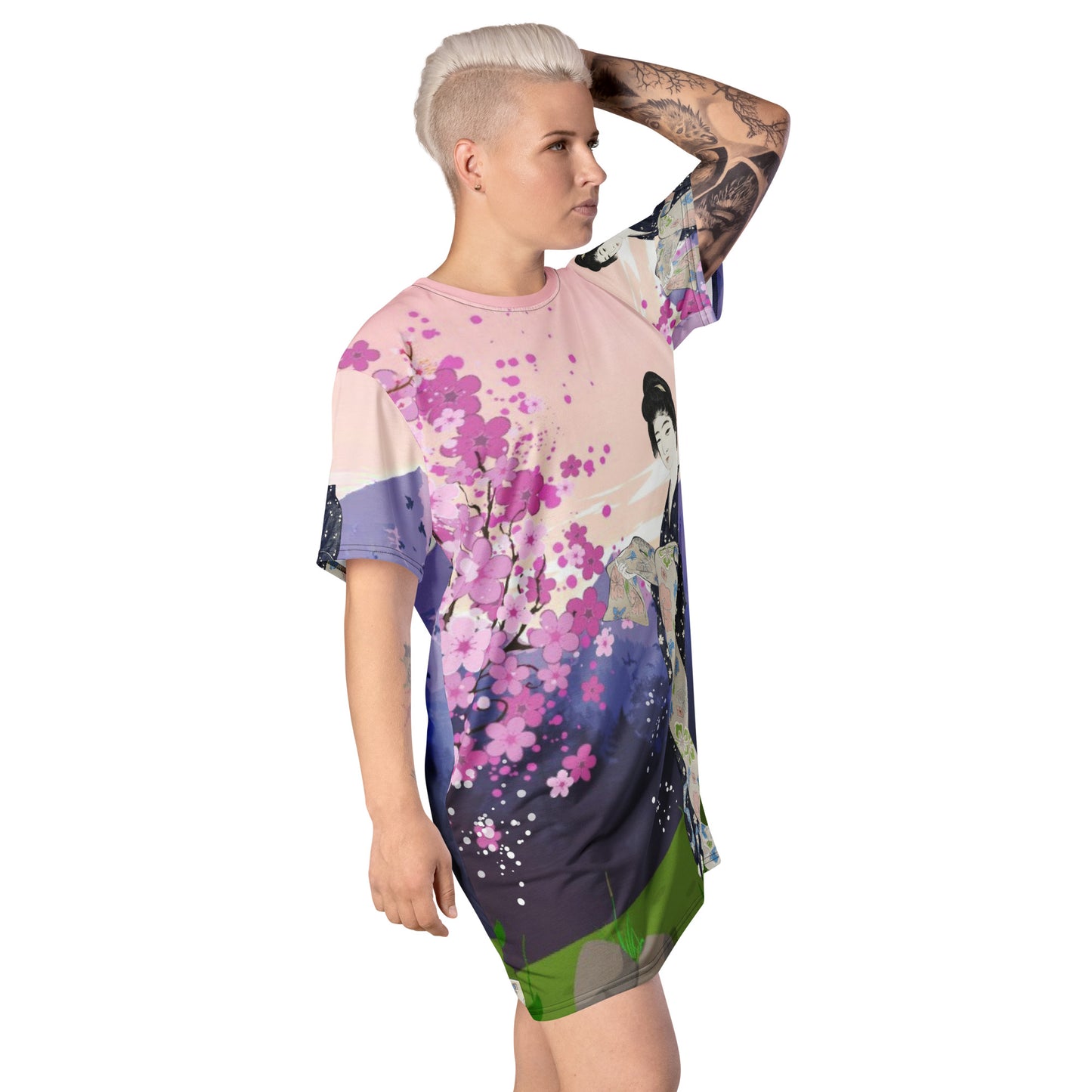 Birds View T-shirt dress