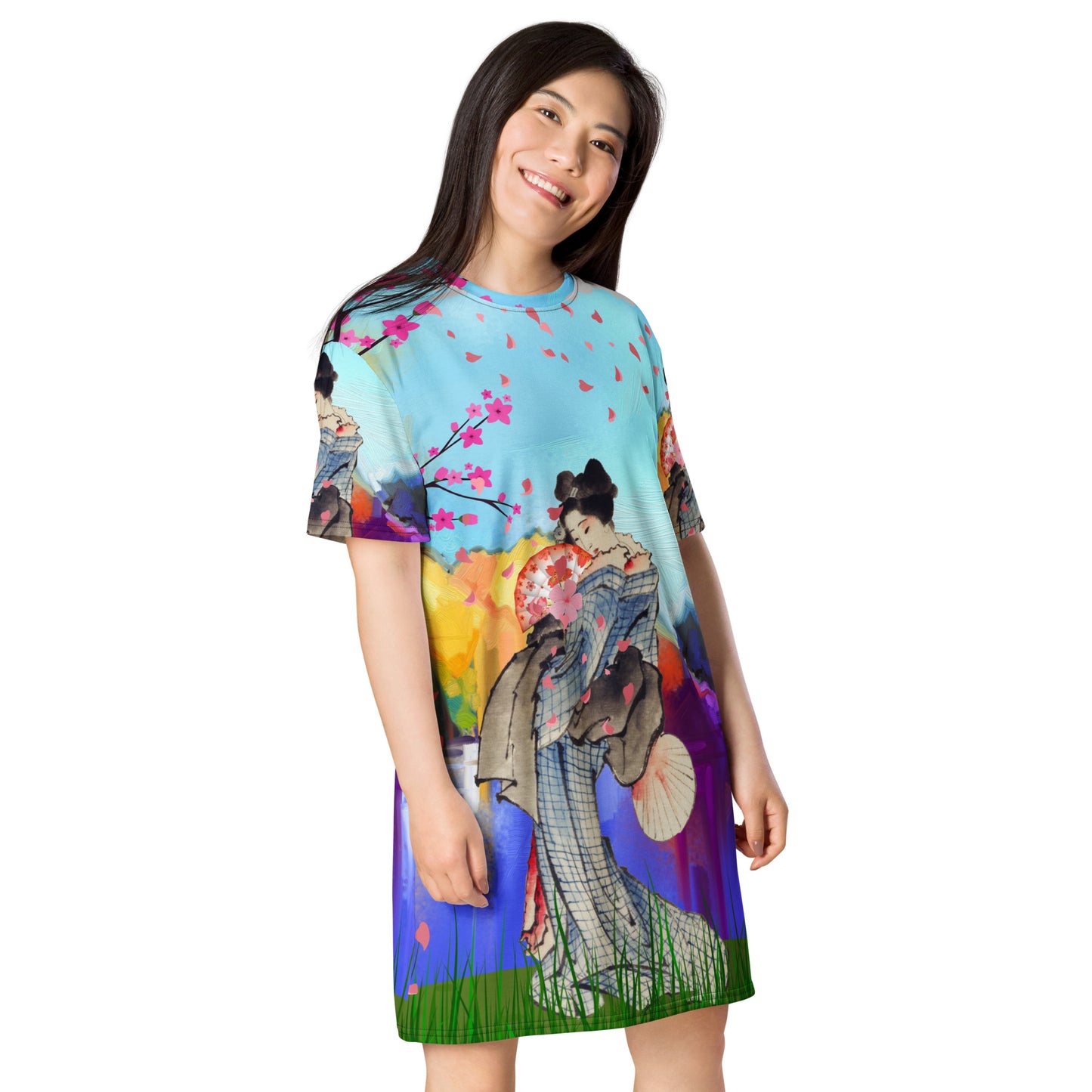 Asian Beauty T-shirt dress