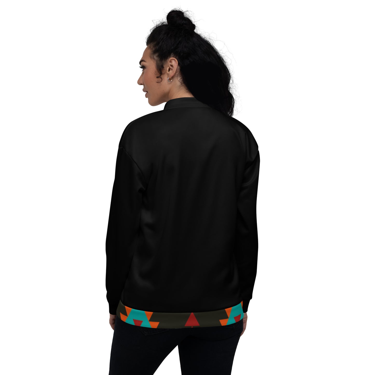 Unisex Bomber Jacket Mayan Print