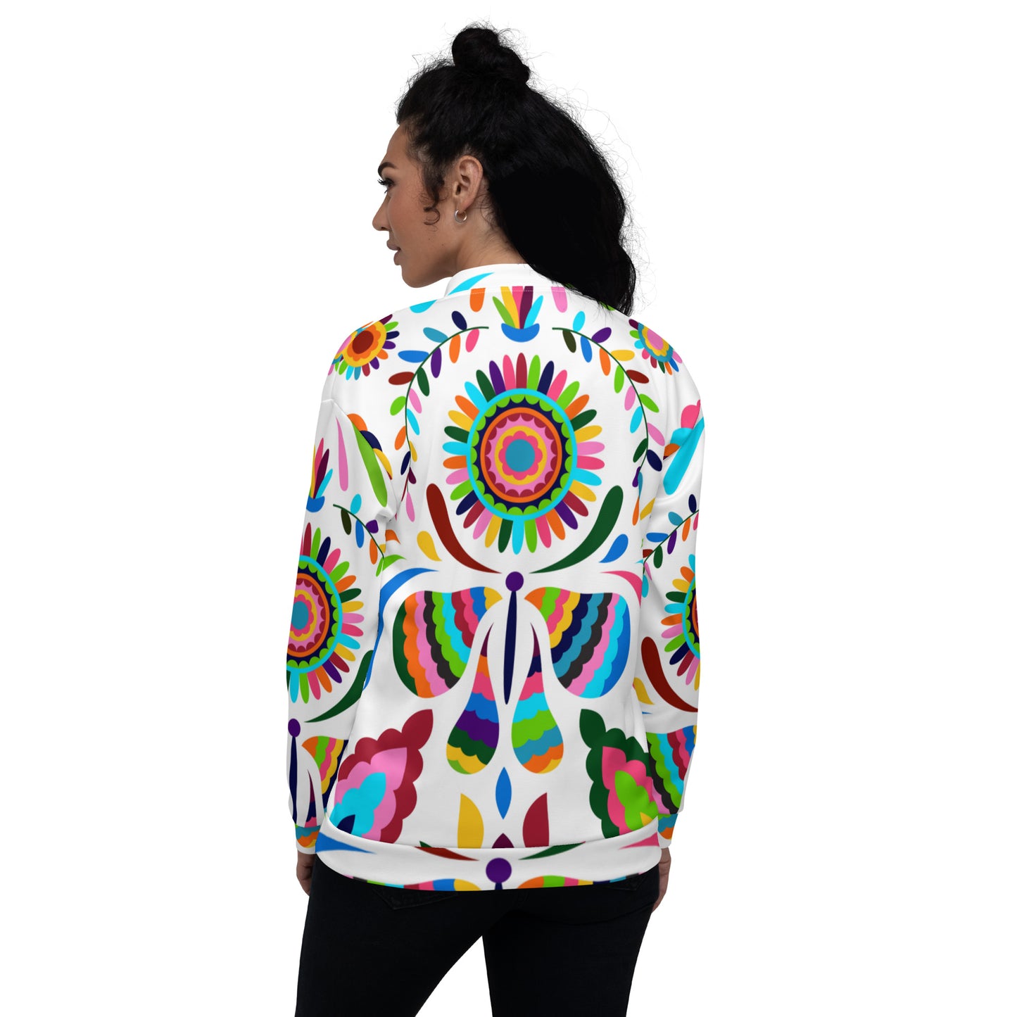 Unisex Bomber Jacket with Sunny Days Print