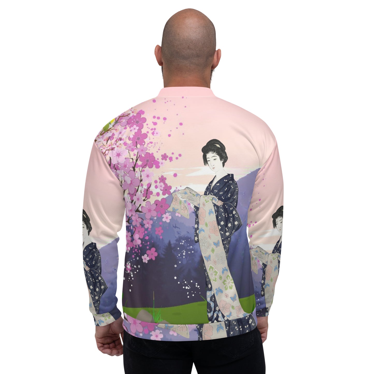 Birds View Unisex Bomber Jacket