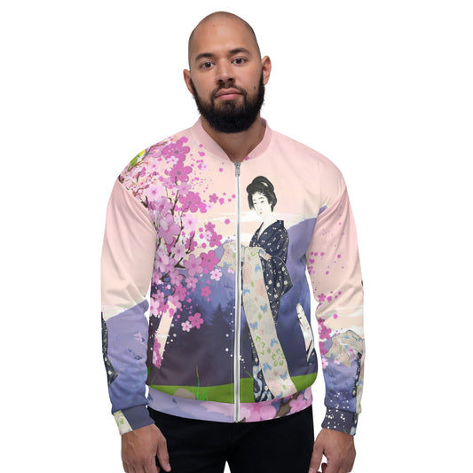 Birds View Unisex Bomber Jacket