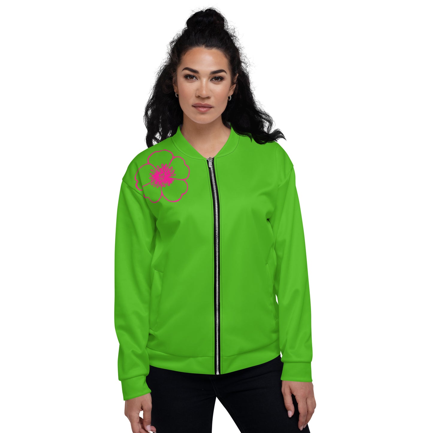 Green Luv Unisex Bomber Jacket