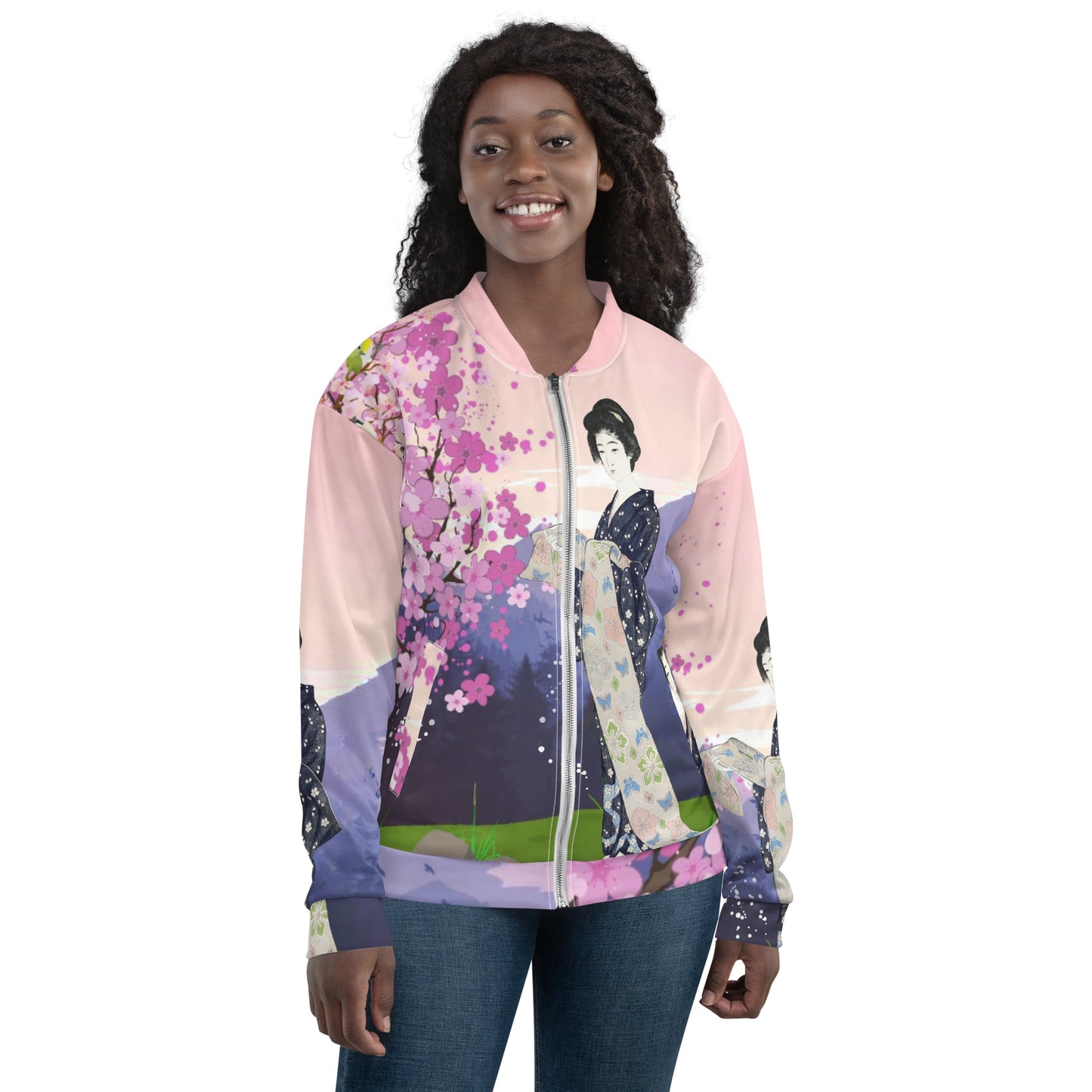 Birds View Unisex Bomber Jacket