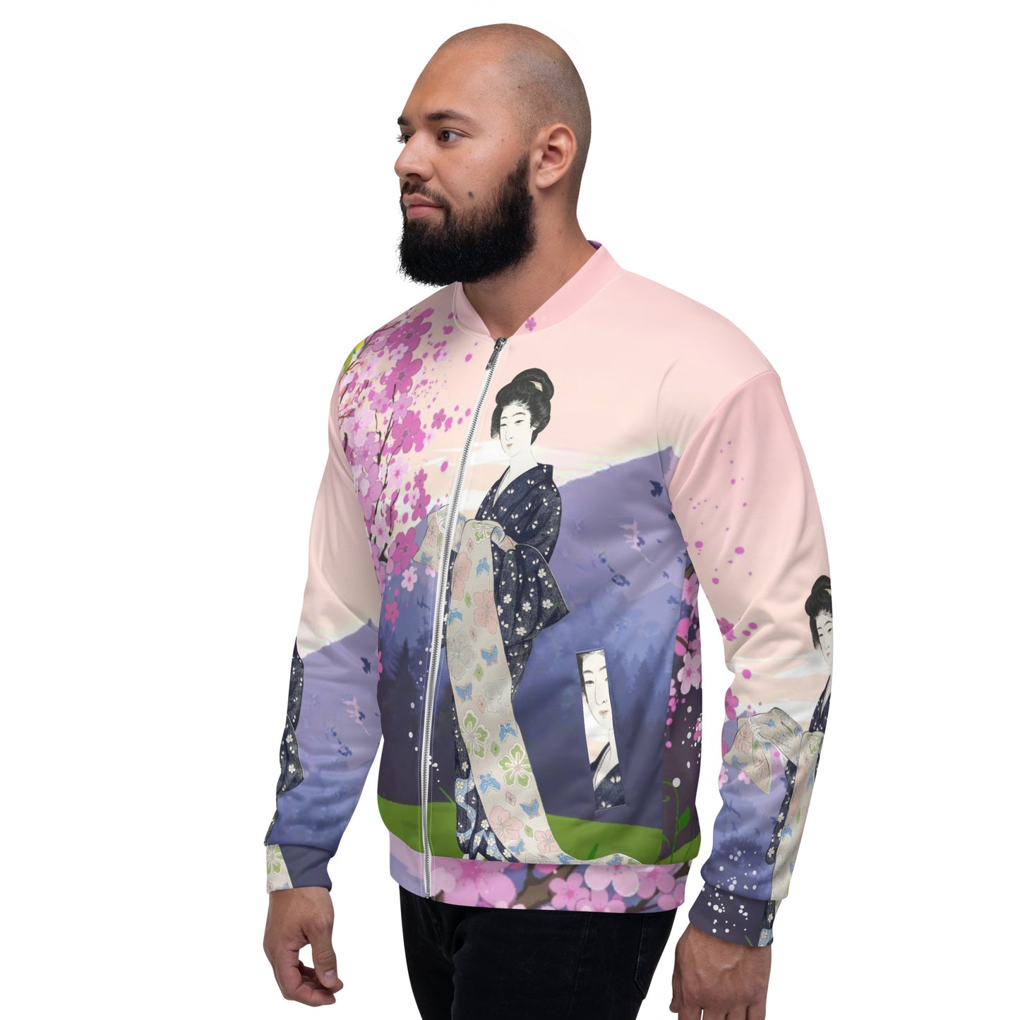 Birds View Unisex Bomber Jacket