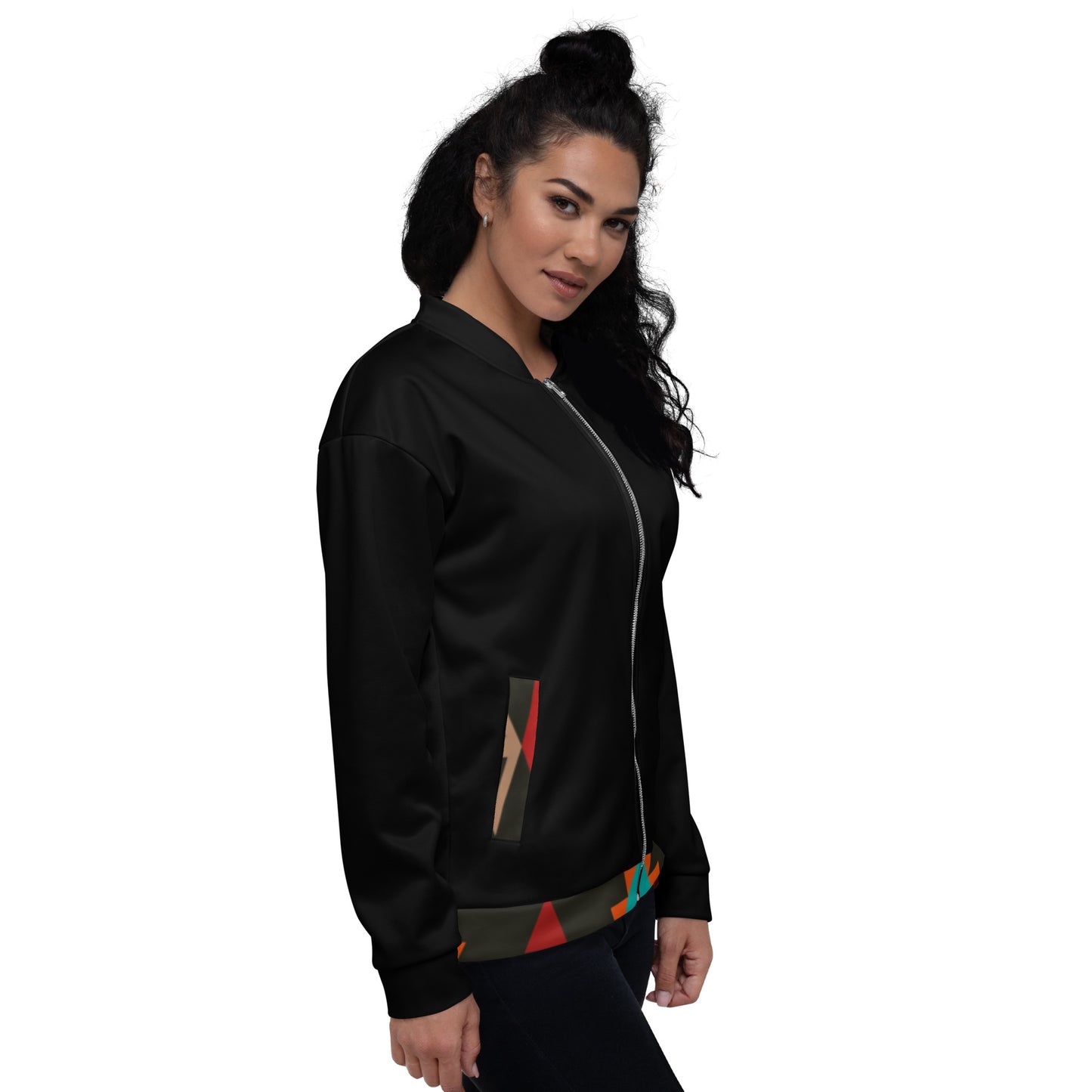 Unisex Bomber Jacket Mayan Print