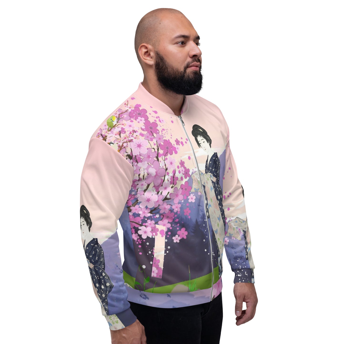 Birds View Unisex Bomber Jacket