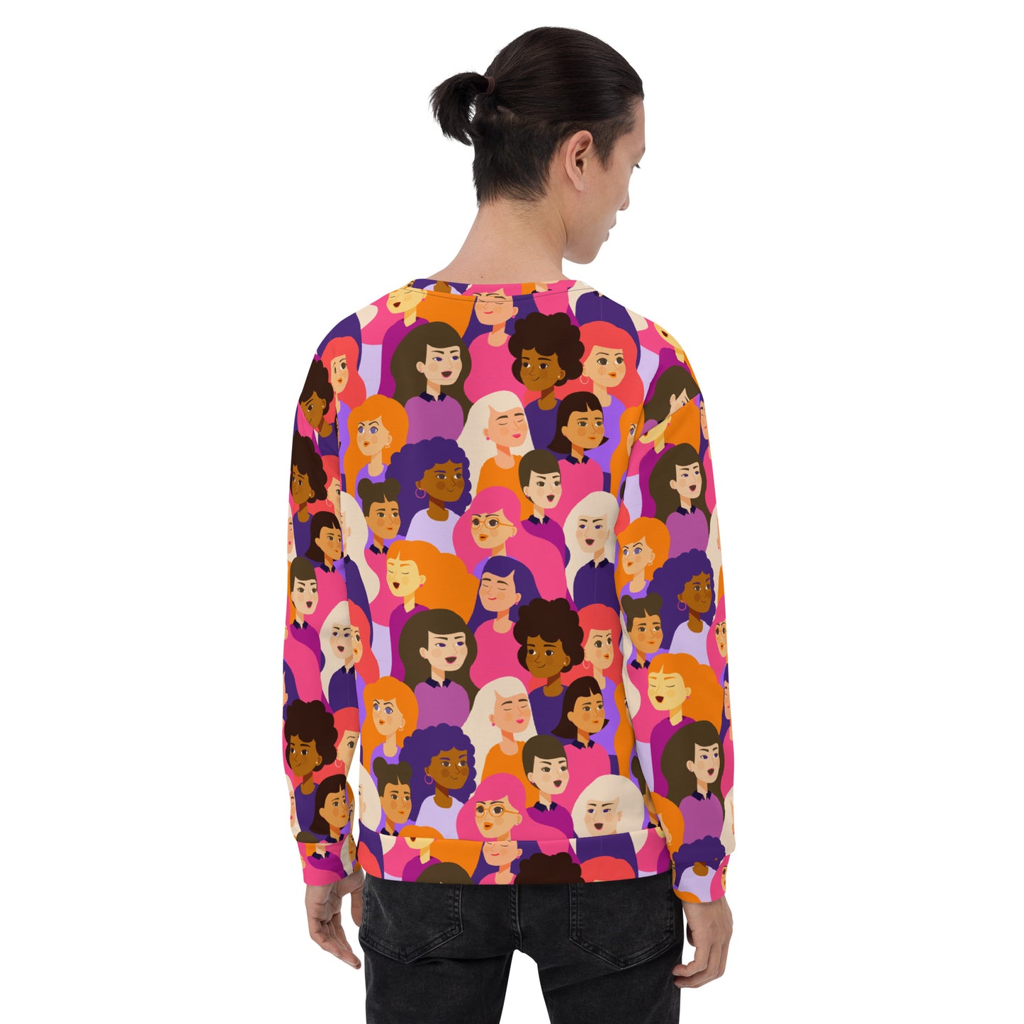 Unisex Sweatshirt with Pink Ladies Print