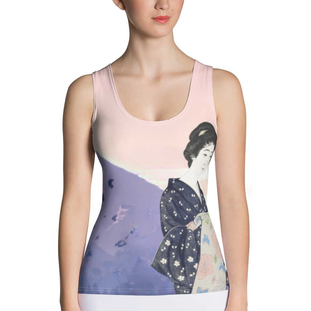 Art Birds Cut & Sew Tank Top