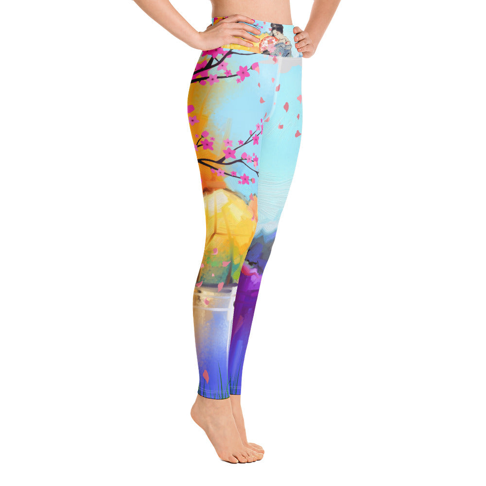 Asian Beauty Yoga Leggings