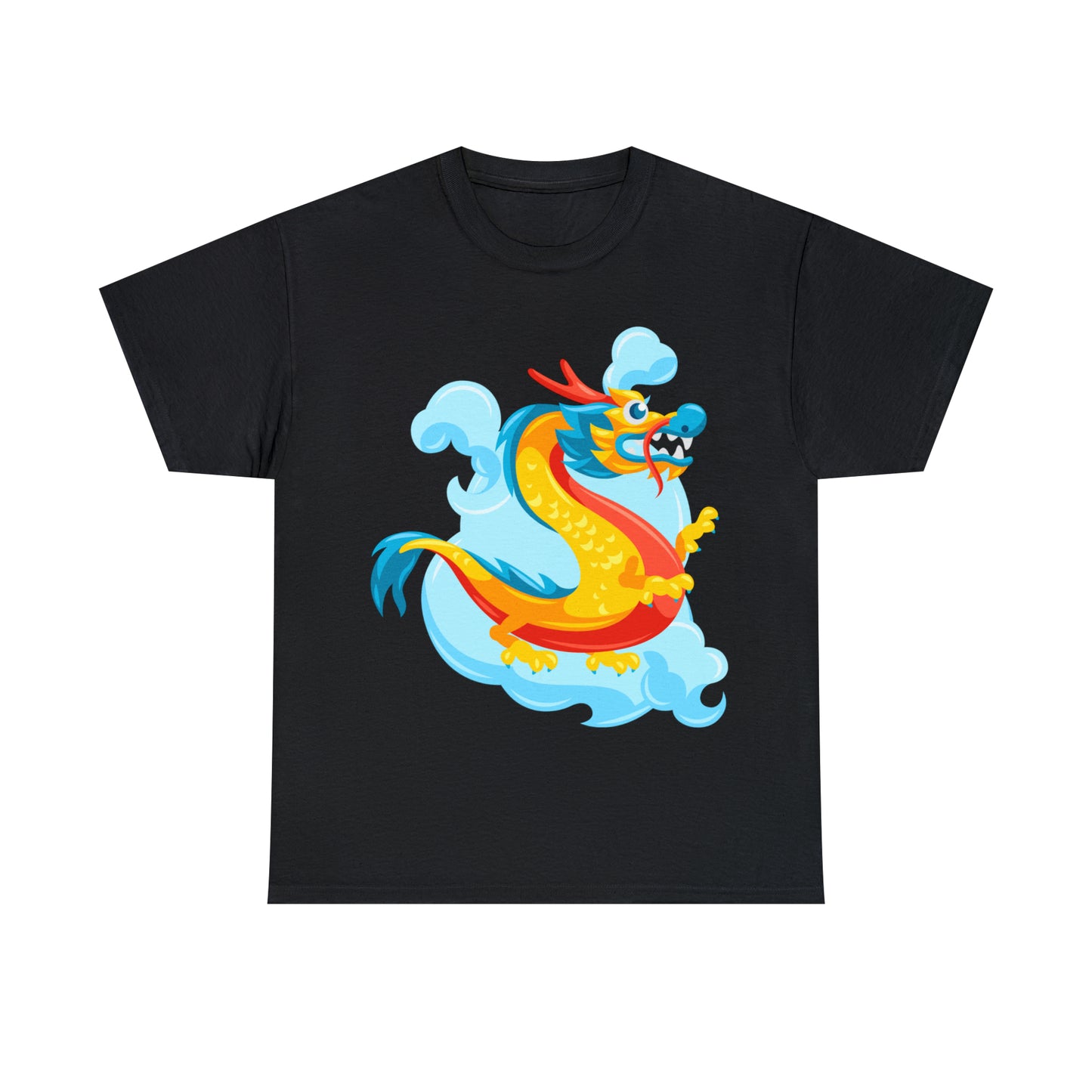 Soluvd Unisex Heavy Cotton Yellow DragonTee