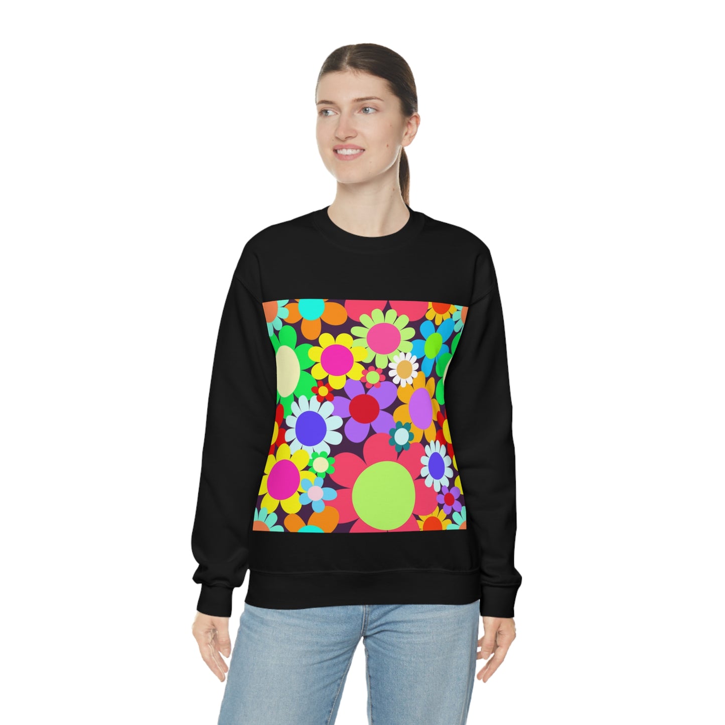 Soluvd Unisex Heavy Blend™ Crewneck Sweatshirt Happy Day