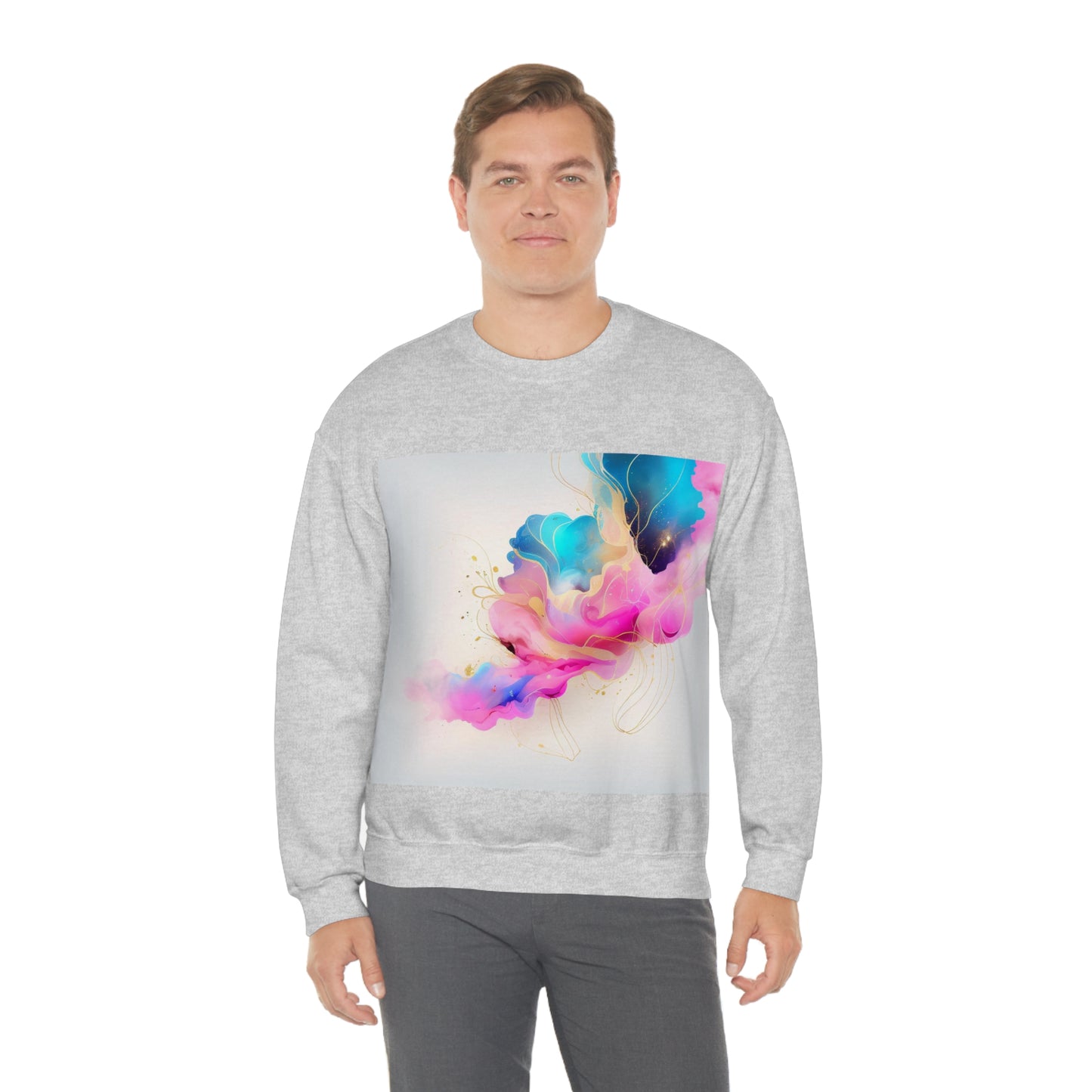 Soluvd Unisex Heavy Blend™ Crewneck Sweatshirt Alcohol Ink