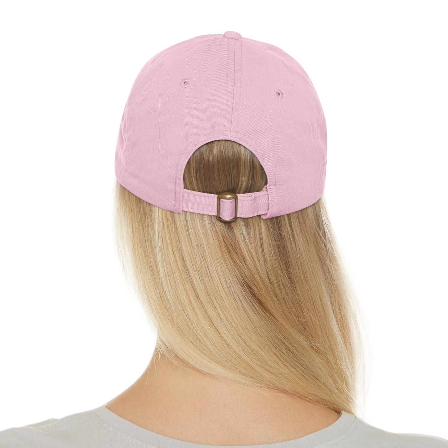 Soluvd Dad Hat with Logo One Leather Patch (Round)