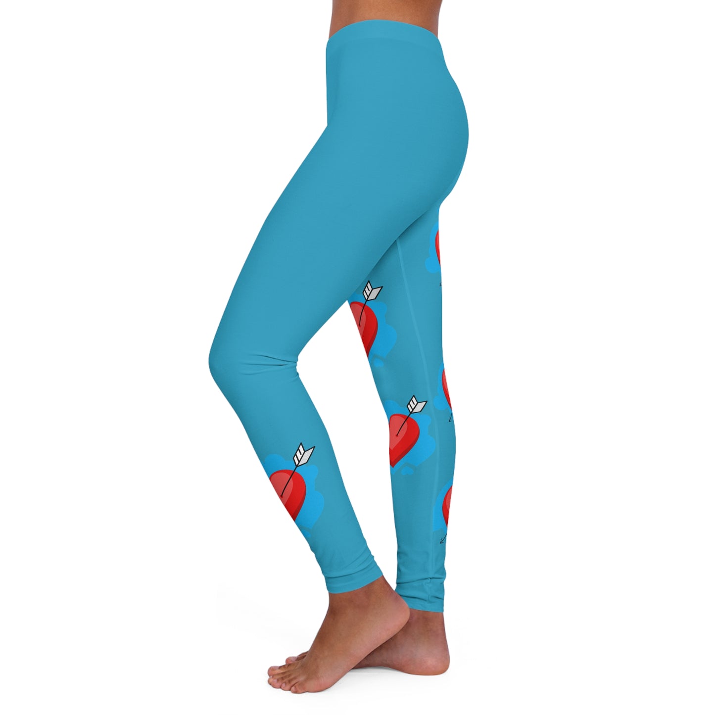 Soluvd Women's Spandex Leggings (AOP) Heartemis