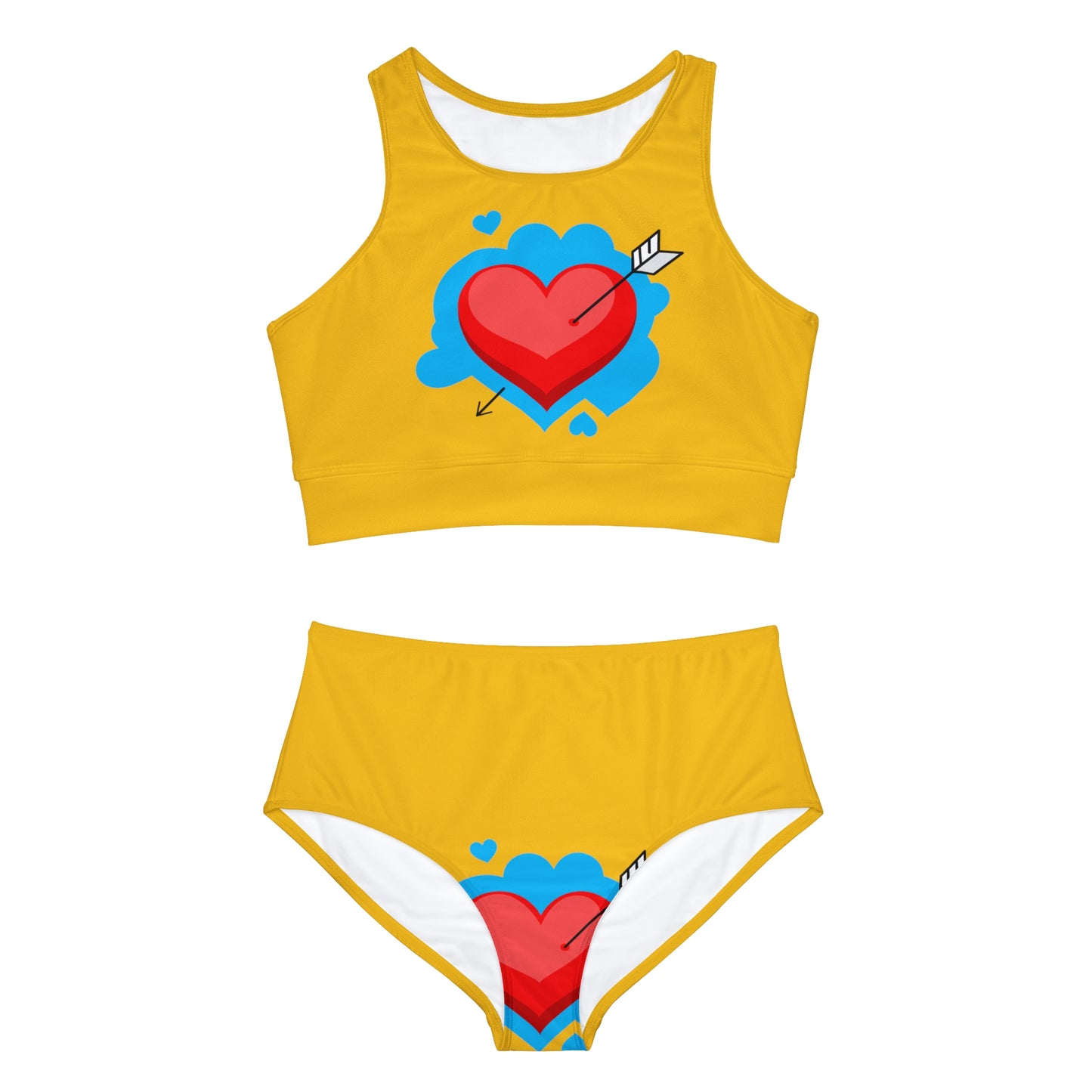 Soluvd Sporty Bikini Set (AOP) Heartemis