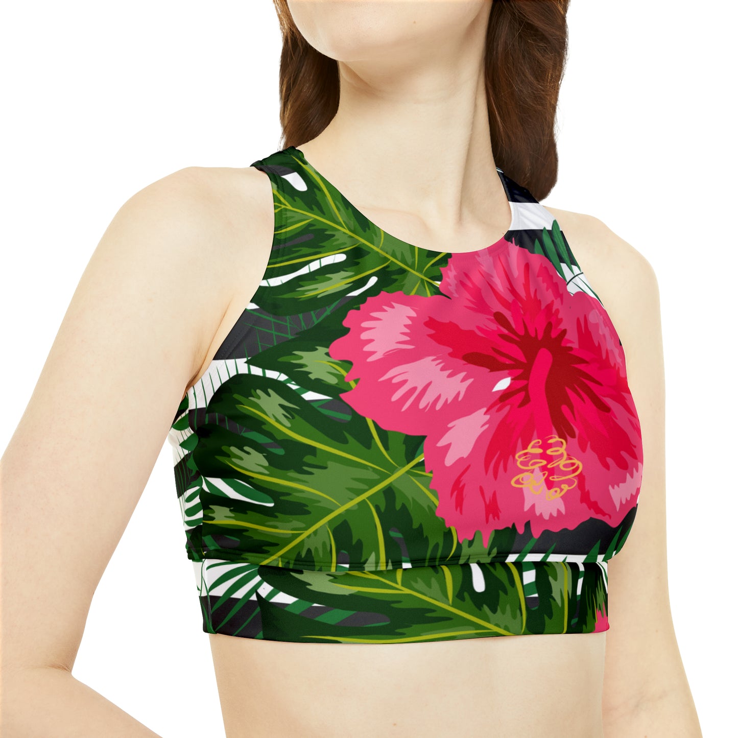 Soluvd Island Flower Sporty Bikini Set