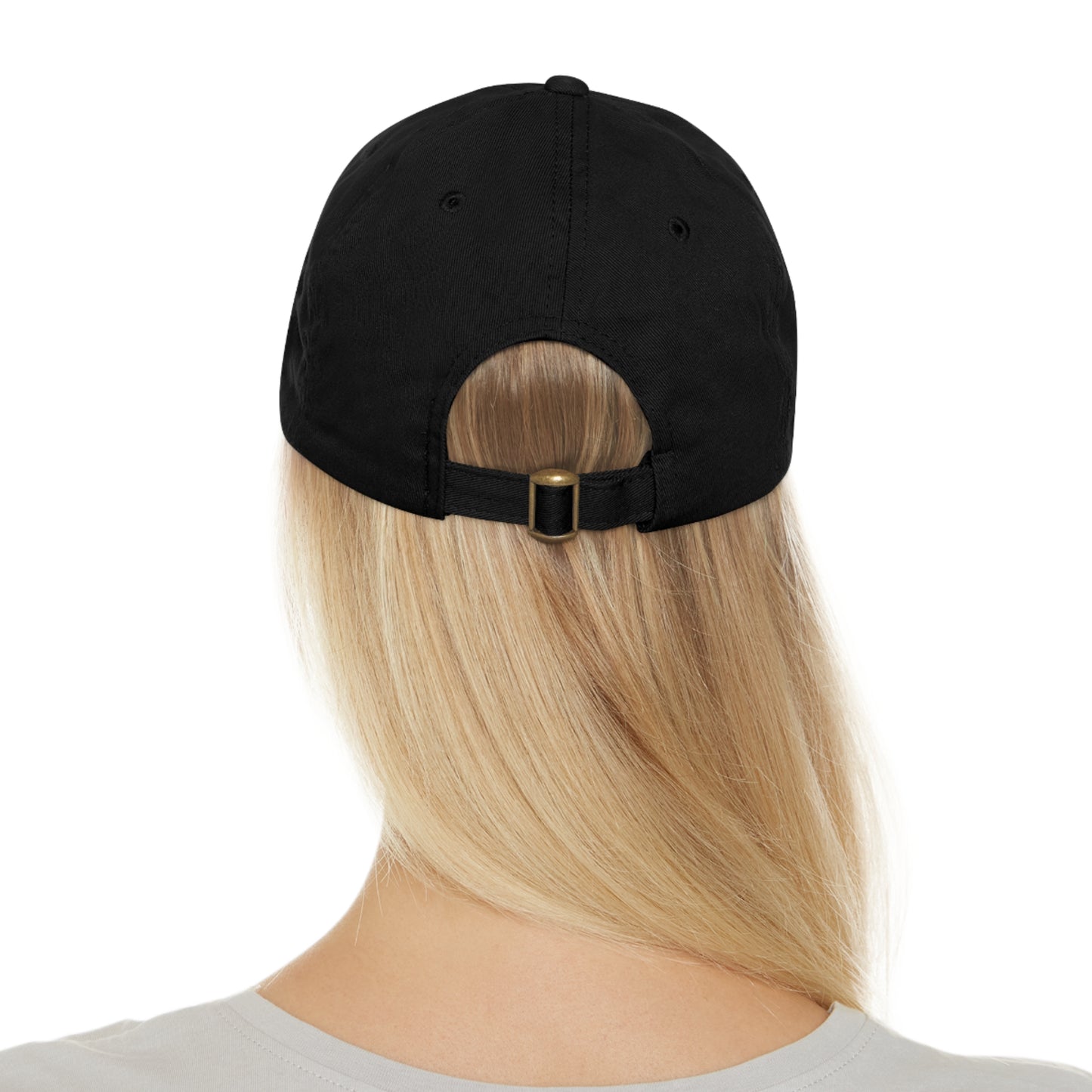 Soluvd Dad Hat with Logo One Leather Patch (Round)