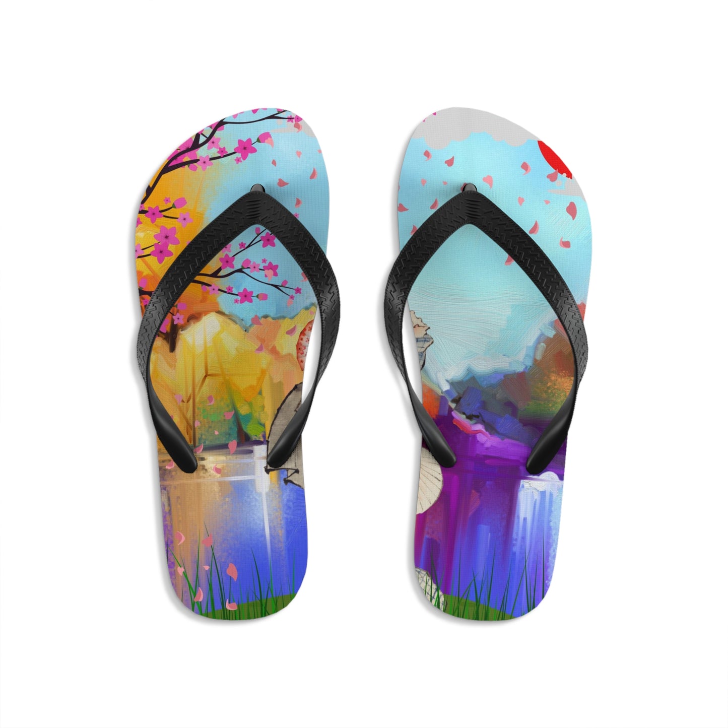 Soluvd Unisex Flip-Flops GeishaLuv