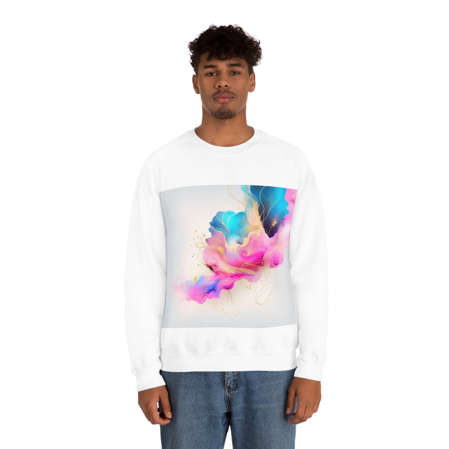 Soluvd Unisex Heavy Blend™ Crewneck Sweatshirt Alcohol Ink